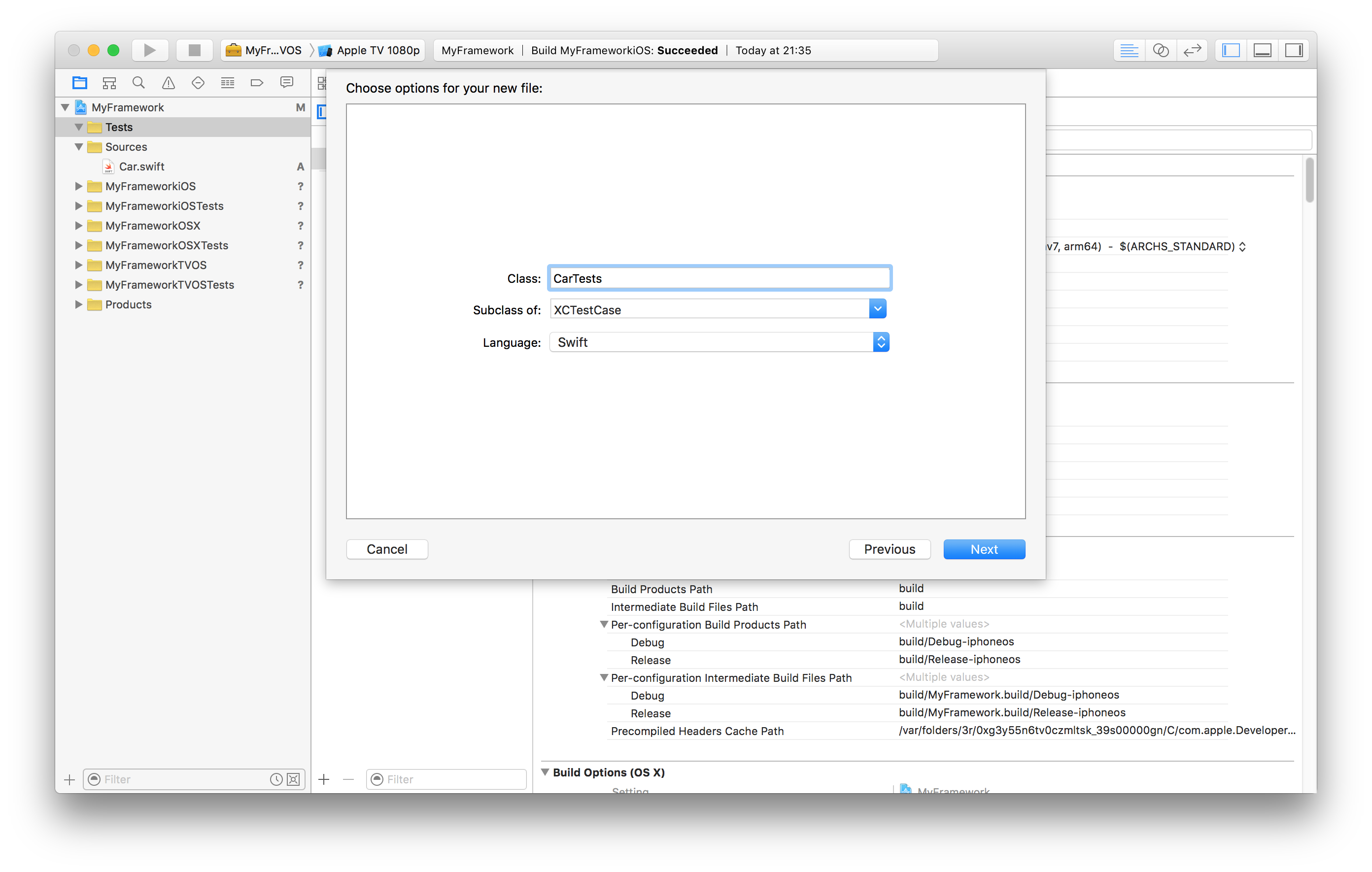 Creating a new Unit Test