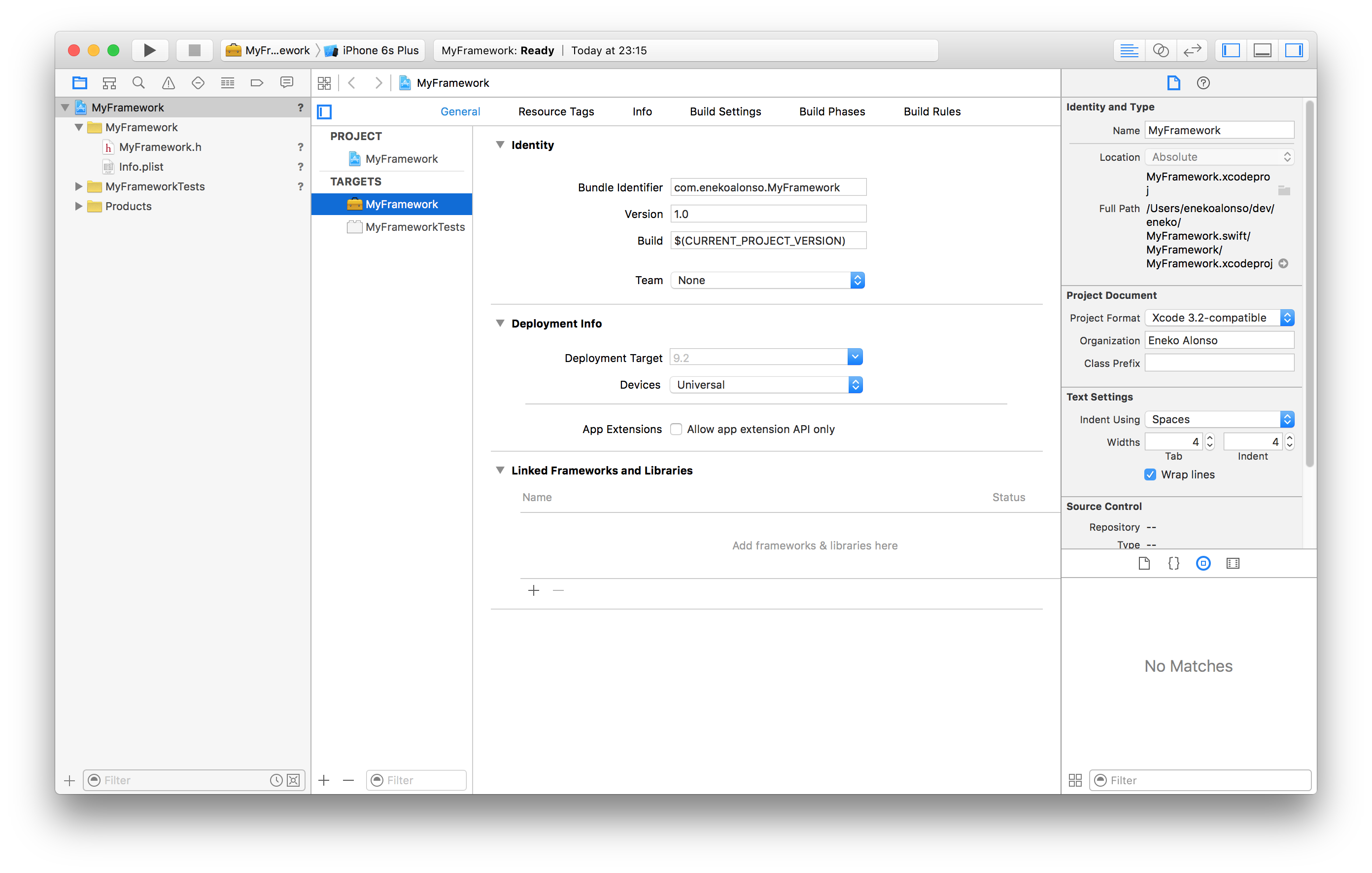 Framework Configuration